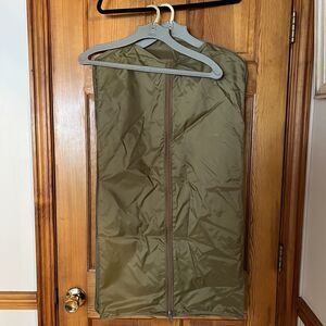 Vintage Hartmann Tri-Fold Garment Bag 2 Hangers Nylon Full Zip Up Cover